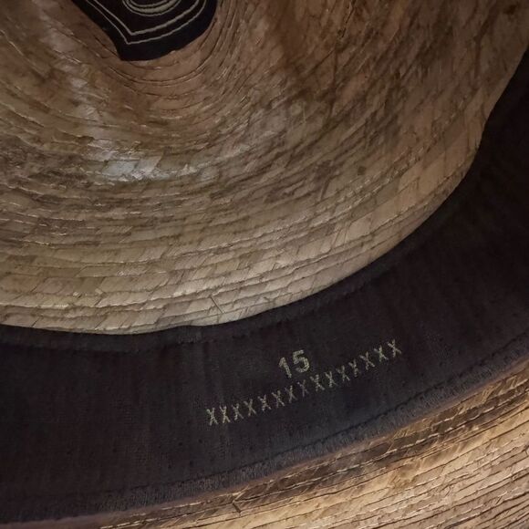 Cavender’s Ranch Collection Western Hat Mens Tan Straw 15X Cowboy - Picture 8 of 11